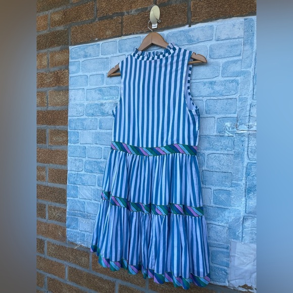 Oliphant playa blue yoke dress from Tuckerbuck size small - Picture 10 of 13